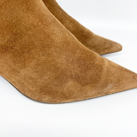 AGL Women's Mimma Brown Suede Pointed Toe Block Heel Ankle Boots EU 37 US 7 - Picture 12 of 15